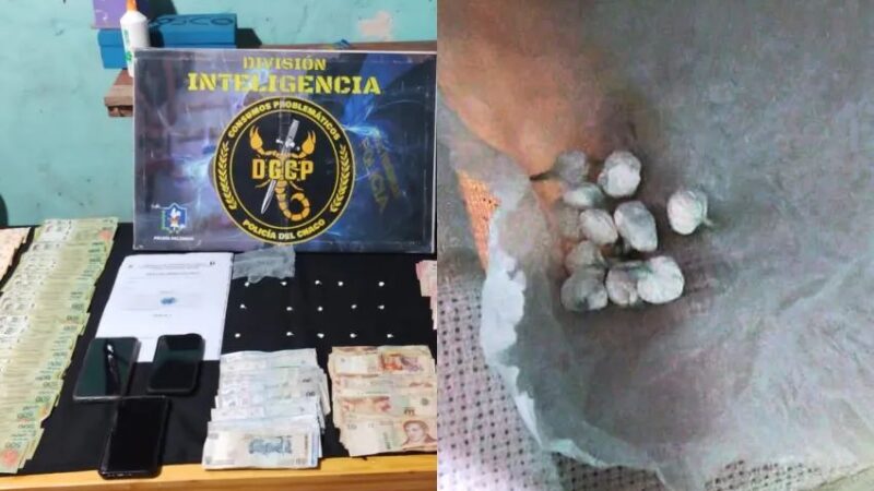 Allanamiento en el barrio Santa Clara: un vendedor de cocaína fue detenido con 169 mil pesos