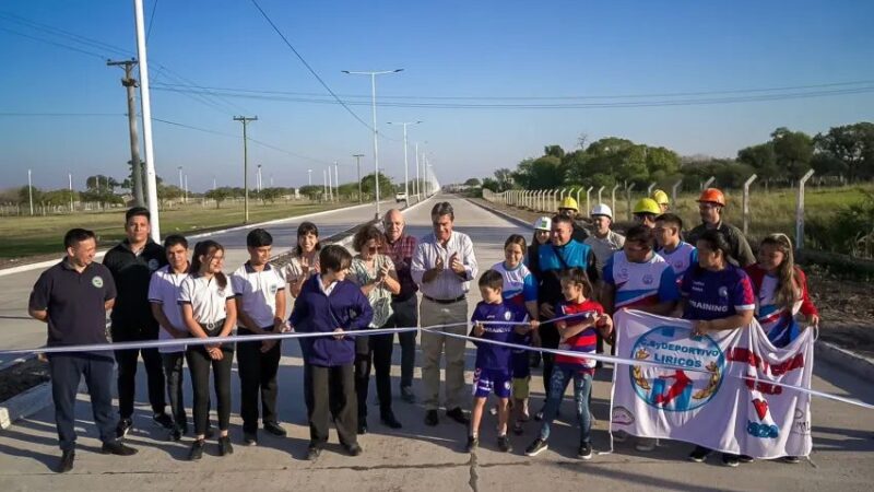 Capitanich inauguró 1.000 metros de pavimento en la avenida Marconi: «La inversión que hacemos es de excelencia»