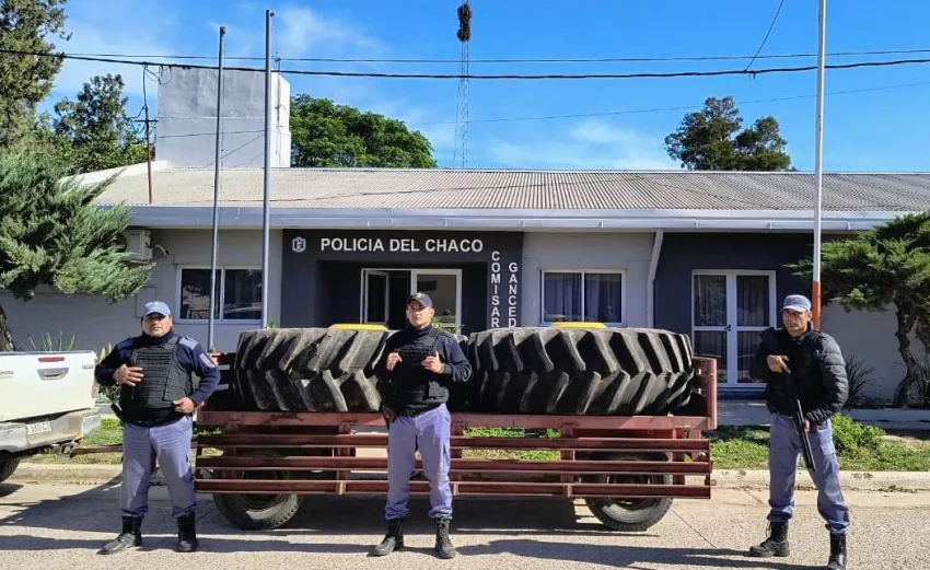 Robaron ruedas de una cosechadora en Santiago del Estero y las vendían en Gancedo