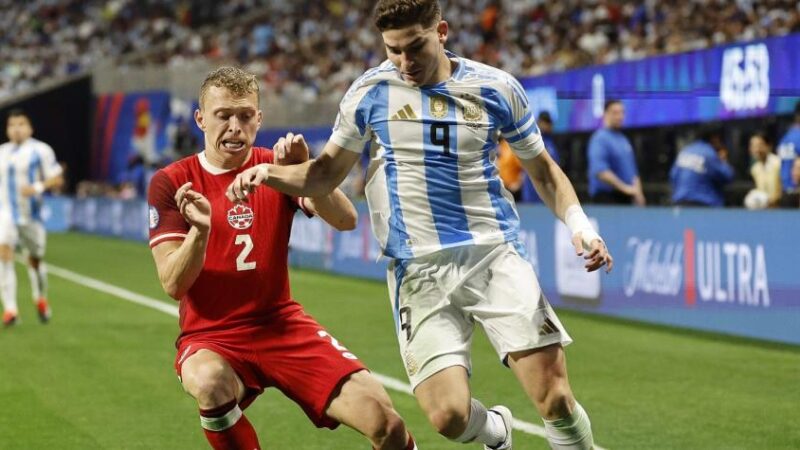 Argentina inició su travesía en la Copa América con triunfo en un complicado partido ante Canadá