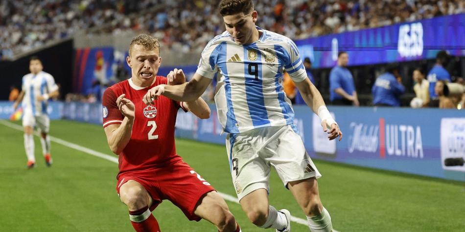 Argentina inició su travesía en la Copa América con triunfo en un complicado partido ante Canadá