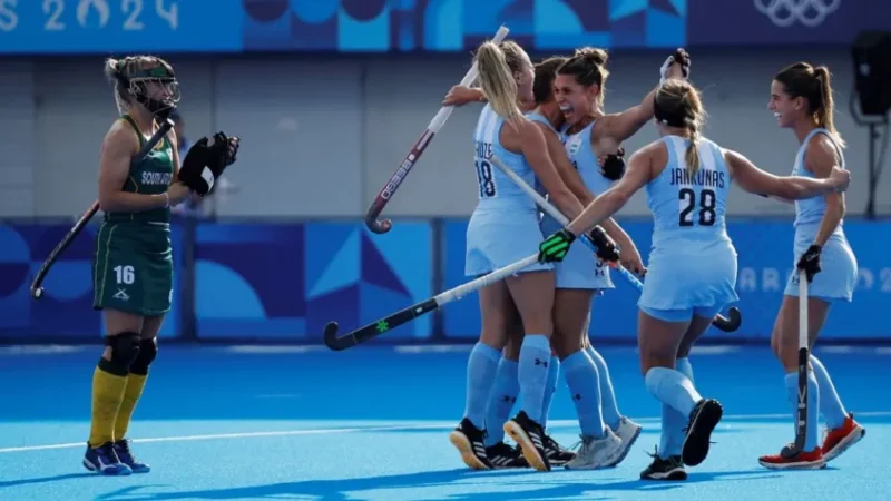 París 2024: Las Leonas se hicieron fuertes sobre el final y derrotaron 4-2 a Sudáfrica