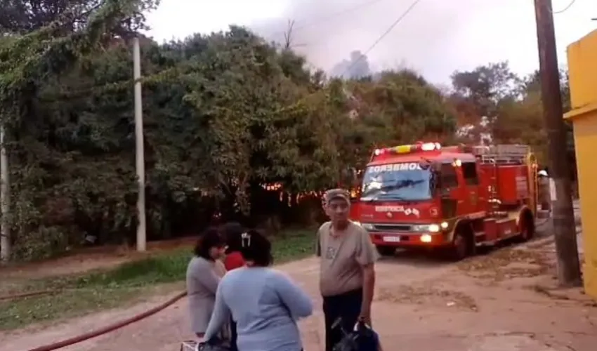 Se desató un incendio en la vivienda de un hombre de 65 años