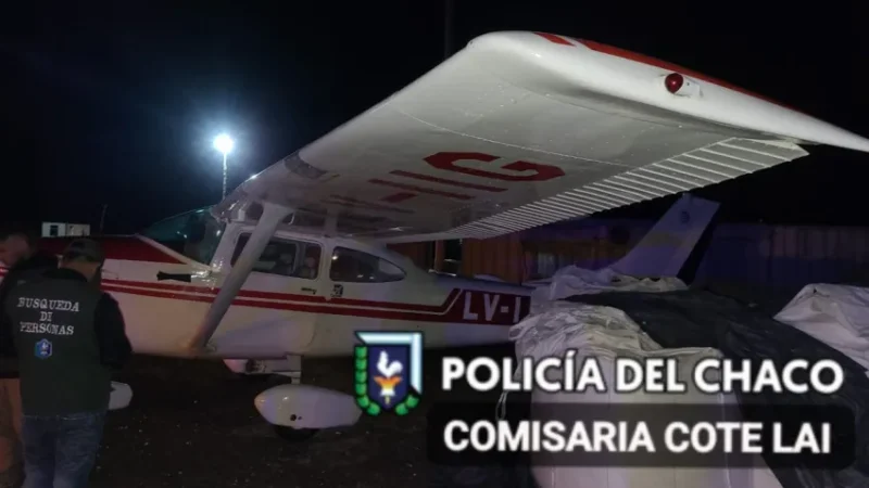 Cote Lai: Por un desperfecto, una avioneta debió aterrizar en un obrador